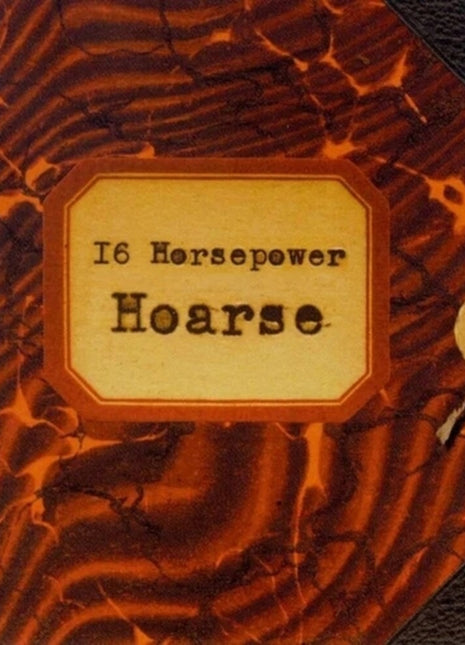 the album cover for 16 Horsepower - Hoarse - Live [Colored Vinyl] (Red)