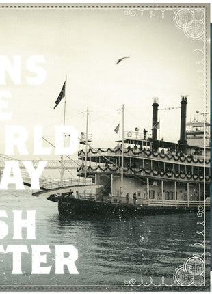 the album cover for Josh Ritter - So Runs The World Away - Seaglass With Black Swirl
