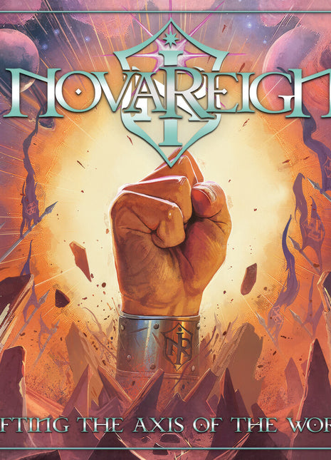 the album cover for Novareign - Shifting The Axis Of The World