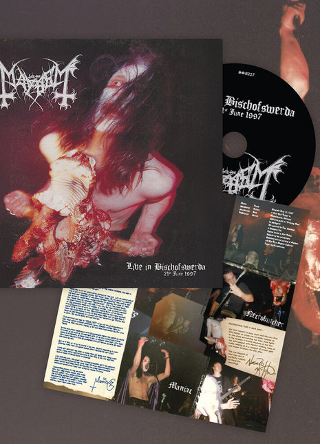 the album cover for Mayhem - Live In Bischofswerda (21st June 1997) [Jewel Case]