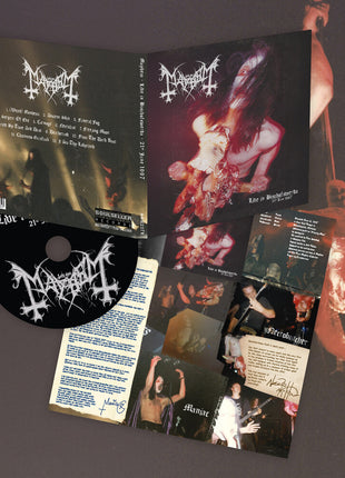 the album cover for Mayhem - Live In Bischofswerda (21st June 1997) [Digipak]