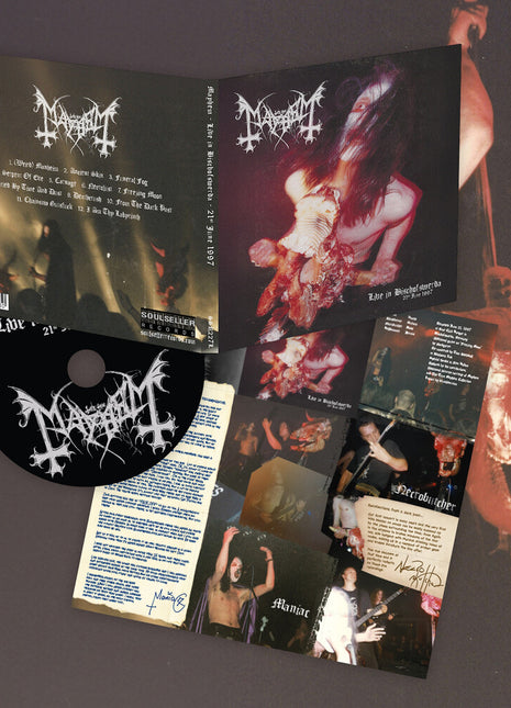 the album cover for Mayhem - Live In Bischofswerda (21st June 1997) [Digipak]