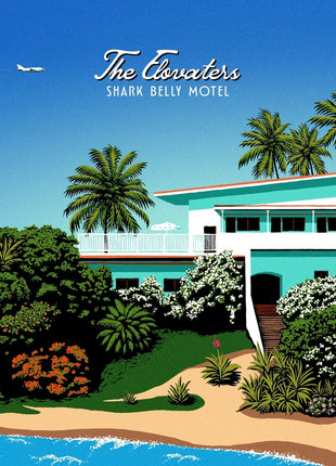 the album cover for Elovaters - Shark Belly Motel