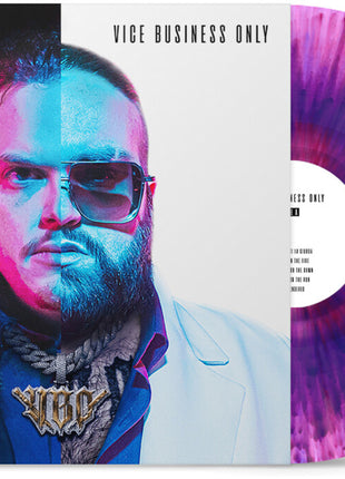 the album cover for V.B.O. - Vice Business Only [Mediterraneon Splatter]