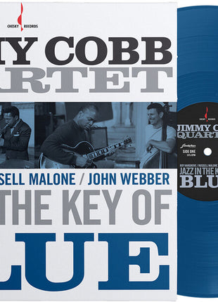 the album cover for Jimmy Cobb - Jazz In The Key Of Blue (Blue) [Colored Vinyl] [Limited Edition] [180 Gram]