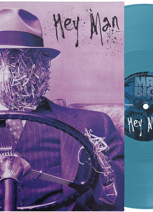 the album cover for Mr. Big - Hey Man (30 Anniversary Edition) Deep Cyan [Colored Vinyl]