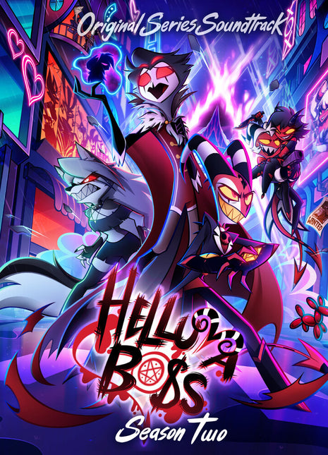 the album cover for Helluva Boss - Helluva Boss: Season 2 (Original Soundtrack) [Pink Splatter]
