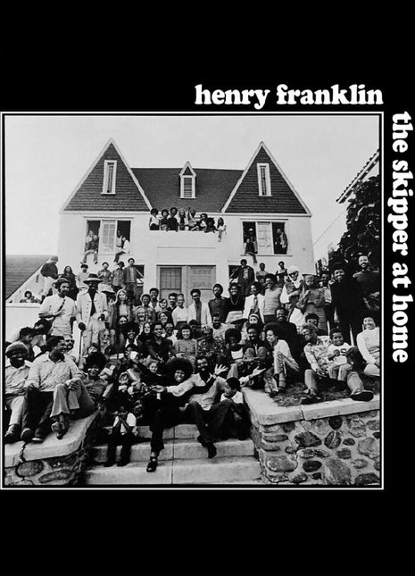 the album cover for Henry Franklin - Skipper At Home - Remastered - Blue With Black