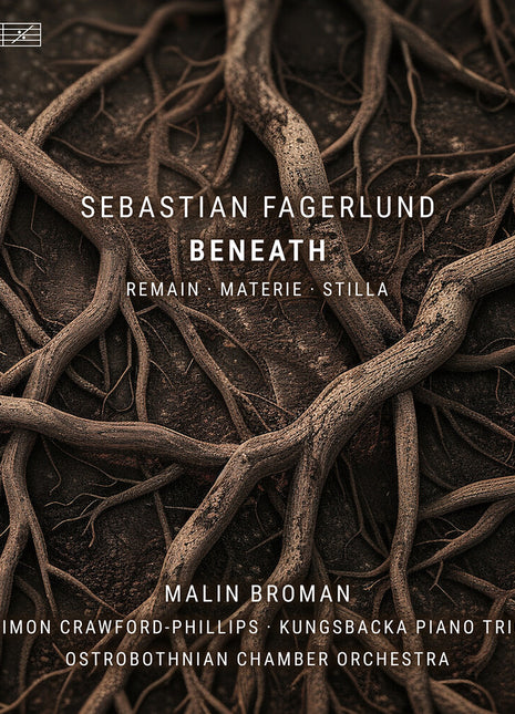 the album cover for Malin Broman - Sebastian Fagerlund: Beneath