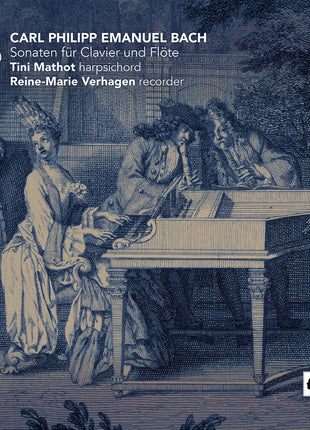 the album cover for Tini Mathot - Sonaten Fur Clavier Und Flote