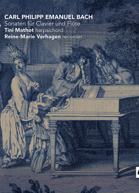 the album cover for Tini Mathot - Sonaten Fur Clavier Und Flote