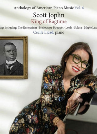 the album cover for Cecilie Licad - Scott Joplin: King Of Ragtime - Cecile Licad