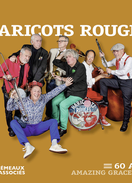 the album cover for Les Haricots Rouges - 60 Ans Amazing Grace