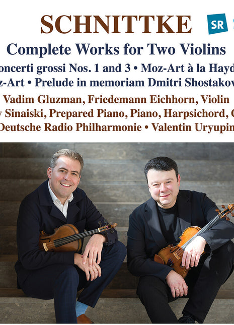 the album cover for Vadim Gluzman - Schnittke: Complete Works For Two Violins