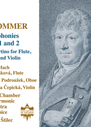 the album cover for Klara Jasencakova  Mach - Krommer: Symphonies Nos. 1-2