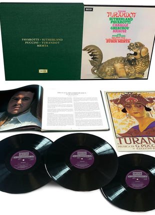 the album cover for Sutherland / Caballe / Pavarotti - Puccini: Turnadot