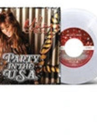 the album cover for Miley Cyrus - Party In The U.S.A. [Clear Vinyl] (Glt)