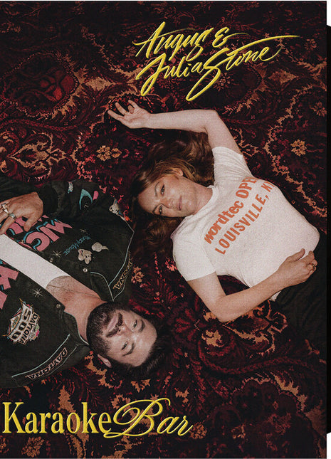 the album cover for Angus & Julia Stone - Karaoke Bar [Black]