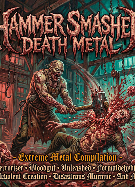 the album cover for Hammer Smashed Death Metal / Various - Hammer Smashed Death Metal / Various