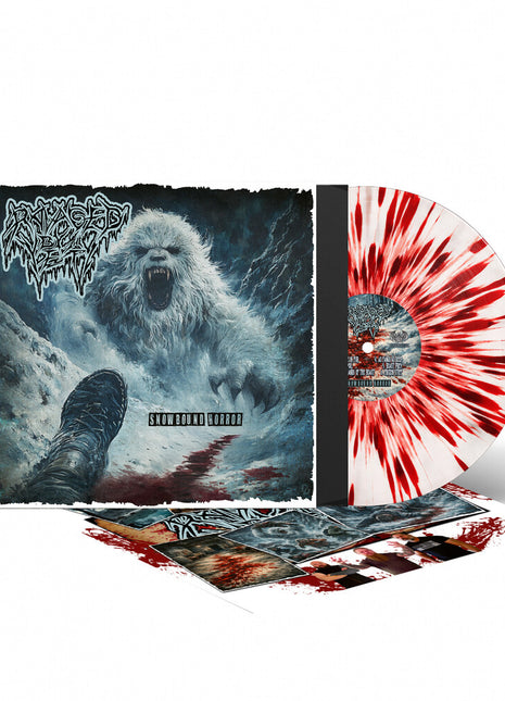 the album cover for Ravaged By The Yeti - Snowbound Horror [Colored Vinyl] [Limited Edition] (Ofgv)