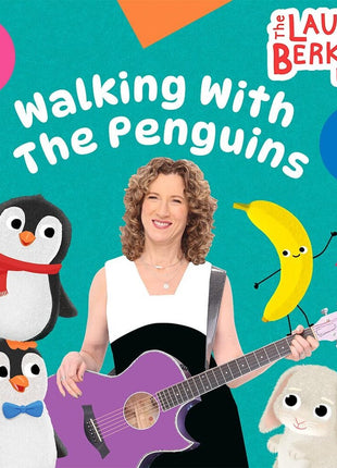 the album cover for Laurie Band Berkner - Walking With the Penguins