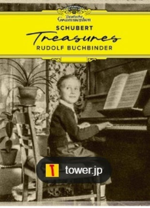 the album cover for Rudolf Buchbinder - Schubert Treasures