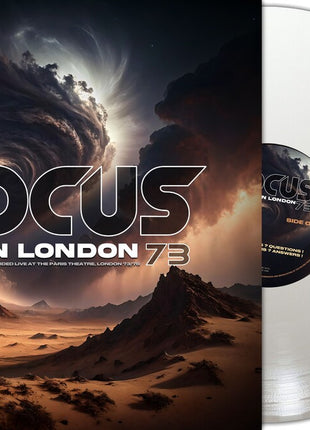 the album cover for Focus - 73:Live In London [Indie Exclusive] [Colored Vinyl] [Limited Edition] (Wht) [Indie Exclusive]