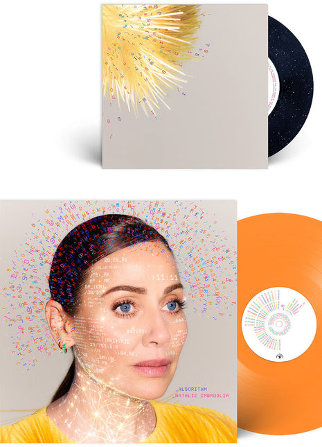the album cover for Natalie Imbruglia - Algorithm [Indie Exclusive] Orange (Bonus Tracks) [Colored Vinyl] [Limited Edition]