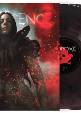 the album cover for Evanescence - Sanctuary [Deep Purple & Black Marble]
