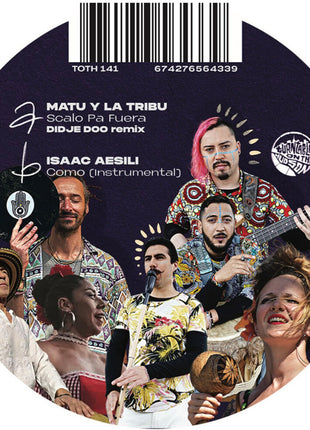 the album cover for Matu y la Tribu (Didje Doo Remix) / Isaac Aesili - Sacalo Pa Fuera b/w Como