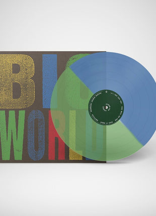 the album cover for Hovvdy - Big World [Indie Exclusive Transparent Green + Blue]