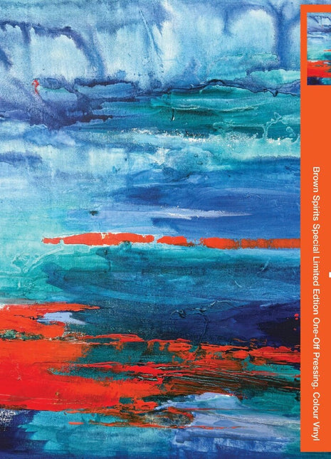 the album cover for Brown Spirits - Brown Spirits 3 [Indie Exclusive] Transparent Orange [Clear Vinyl]
