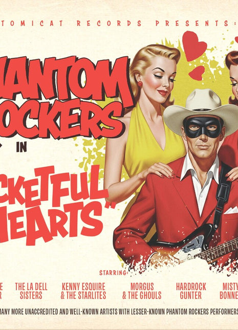 the album cover for Phantom Rockers: Pocketful Of Hearts / Various - Phantom Rockers: Pocketful Of Hearts / Various