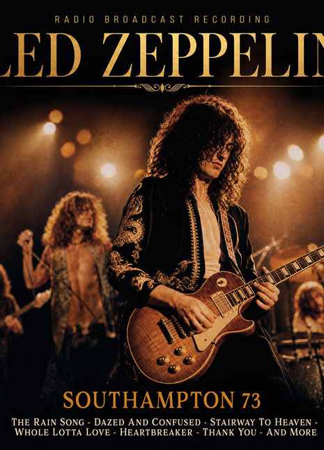 the album cover for Led Zeppelin - Southampton 73