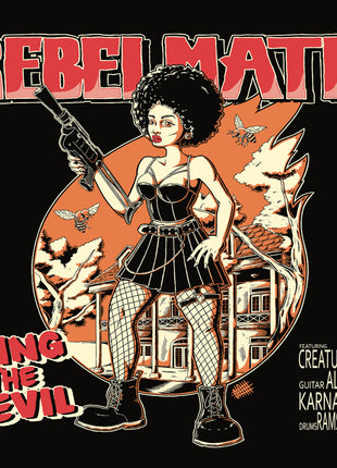 the album cover for Rebelmatic - Sting The Devil