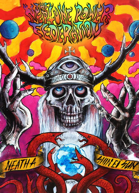 the album cover for Neptune Power Federation - Neath A Shin Ei Sun