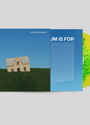 the album cover for Michigander - Over Before You Know It [Indie Exclusive Sunny Lawn Splatter]
