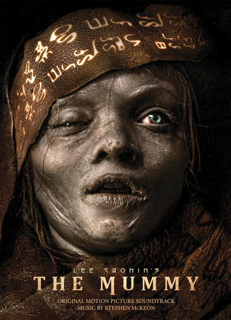 the album cover for Stephen Mckeon - Lee Cronin's the Mummy Ost (blood & Sand Gold & Red Swirl Vinyl/2lp)