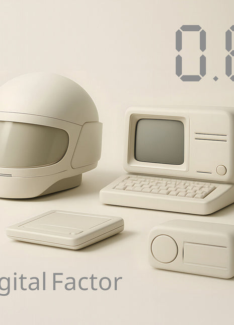 the album cover for Digital Factor - 0.8