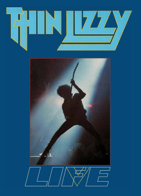 the album cover for Thin Lizzy - Life Live Double Album (aqua Turquoise Vinyl/limited Edition/2-12 Inch)