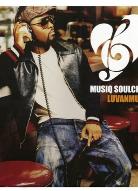 the album cover for Musiq Soulchild - Luvanmusiq (split Red & Clear Sparkled Vinyl/2lp)