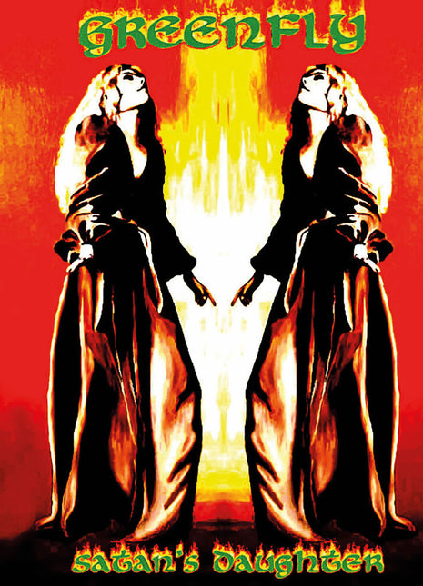 the album cover for Greenfly - Satan's Daughter