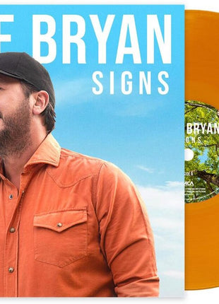 the album cover for Luke Bryan - Signs [HUNT Orange]