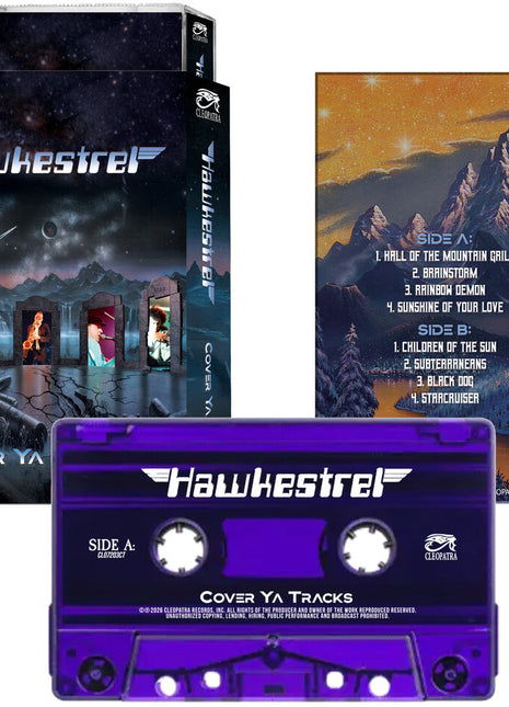 the album cover for Hawkestrel - Cover Ya Tracks