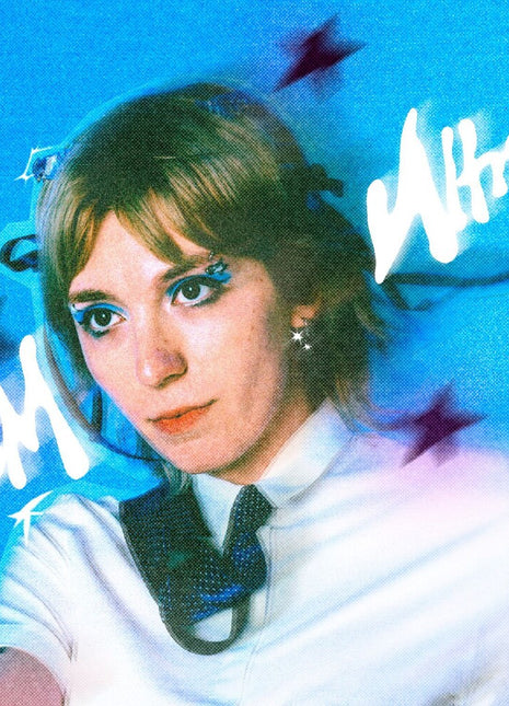 the album cover for Catherine Moan - Cm Ultra - Cyan & Pink Color In Color Vinyl [Colored Vinyl]