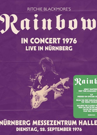 the album cover for Ritchie Blackmore  / Rainbow - Live In Nurnberg 1976: Messezentrum Halle 28.9.76