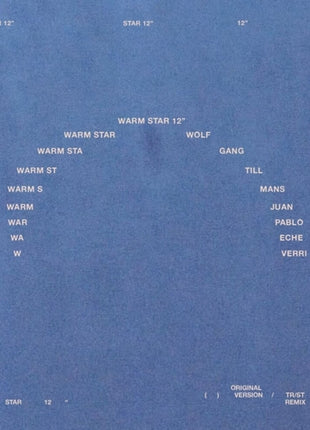 the album cover for Wolfgang Tillmans - Warm Star