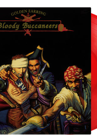 the album cover for "golden Earring " - Bloody Buccaneers (red Vinyl/180g/numbered)