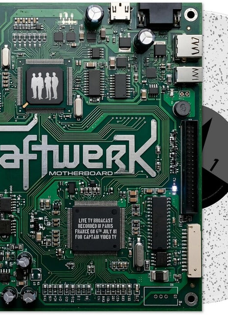 the album cover for Kraftwerk - Motherboard [Indie Exclusive] [Colored Vinyl] [Limited Edition] [Indie Exclusive]