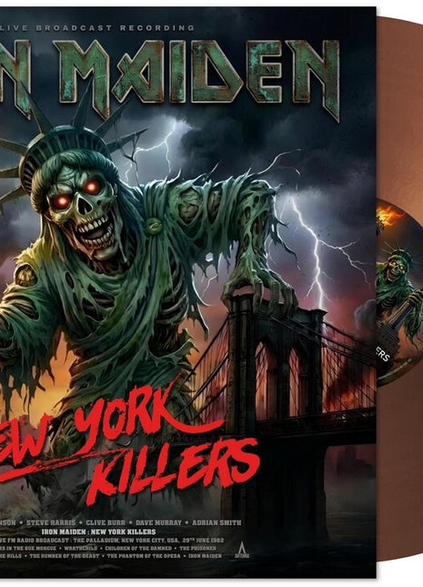 the album cover for Iron Maiden - New York Killers [Indie Exclusive] [Colored Vinyl] [Limited Edition] [Indie Exclusive]